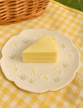 Picnic Time Embossed Daisy Plate